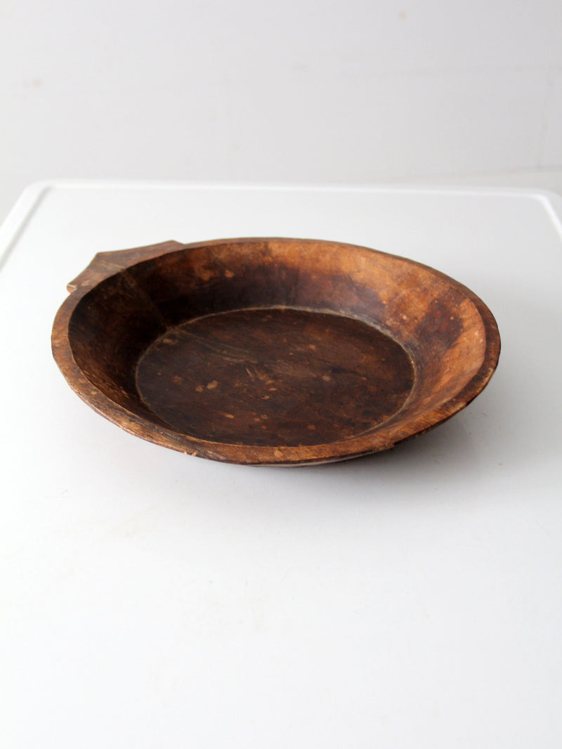 antique Indian dough bowl