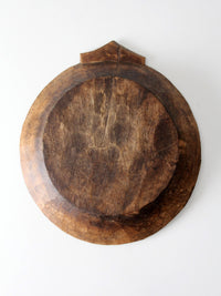 antique Indian dough bowl