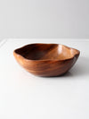 vintage monkey pod wood bowl