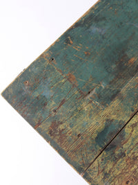antique American painted table with drawer