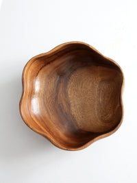 vintage monkey pod wood bowl