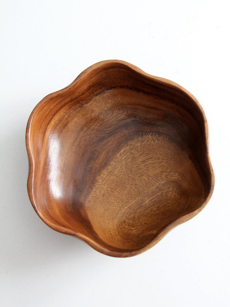 vintage monkey pod wood bowl