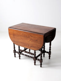 antique Jacobean draw leaf gate leg table