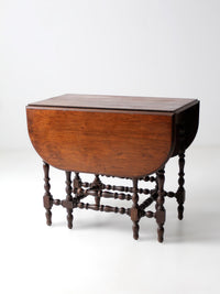 antique Jacobean draw leaf gate leg table