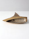 mid-century brass sailboat