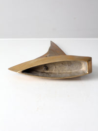 mid-century brass sailboat