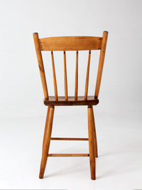 19th century antique plank seat chair