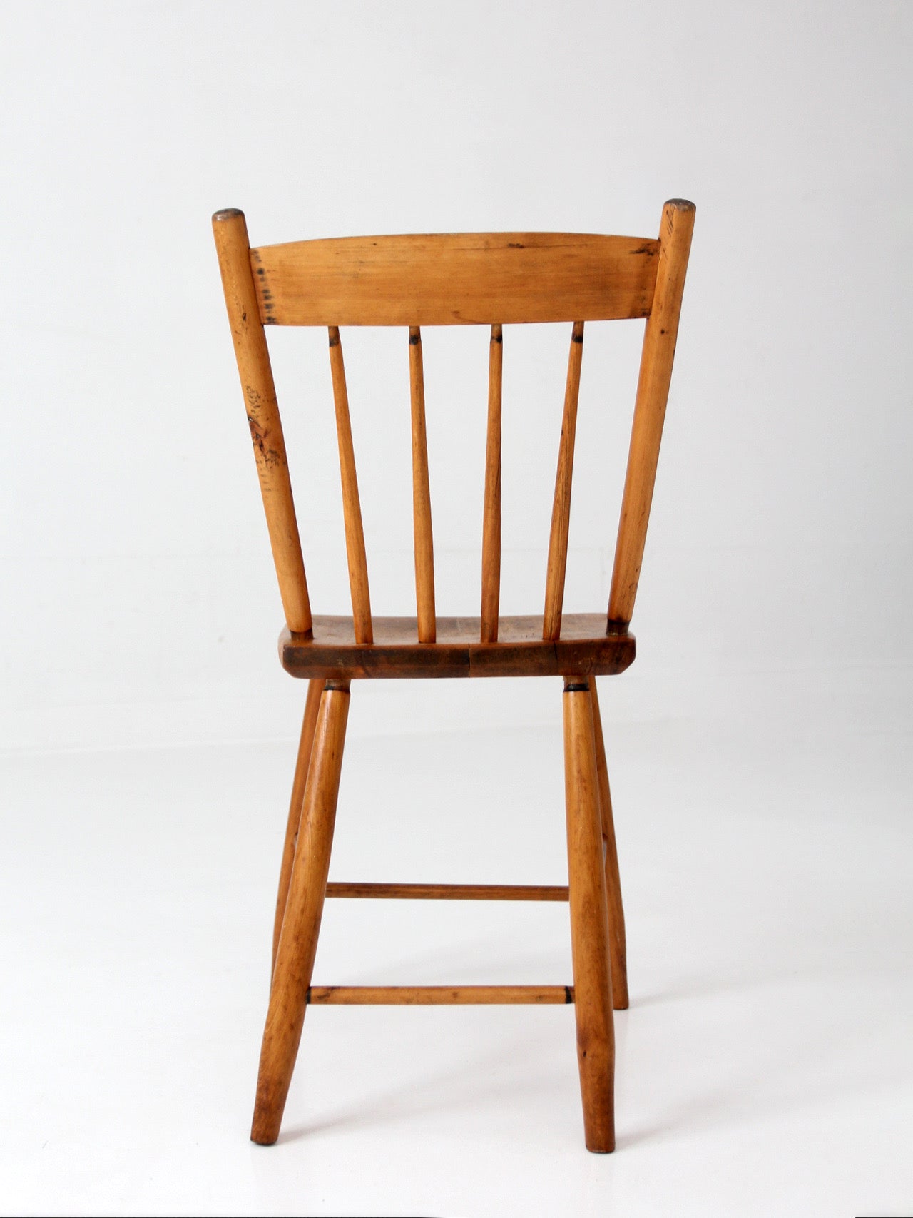 19th century antique plank seat chair