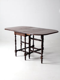 antique Jacobean draw leaf gate leg table