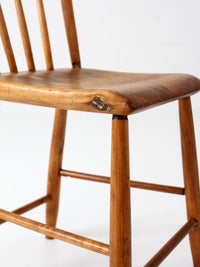 19th century antique plank seat chair