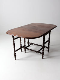 antique Jacobean draw leaf gate leg table