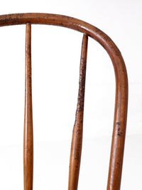 antique Windsor bow back farmhouse dining chair