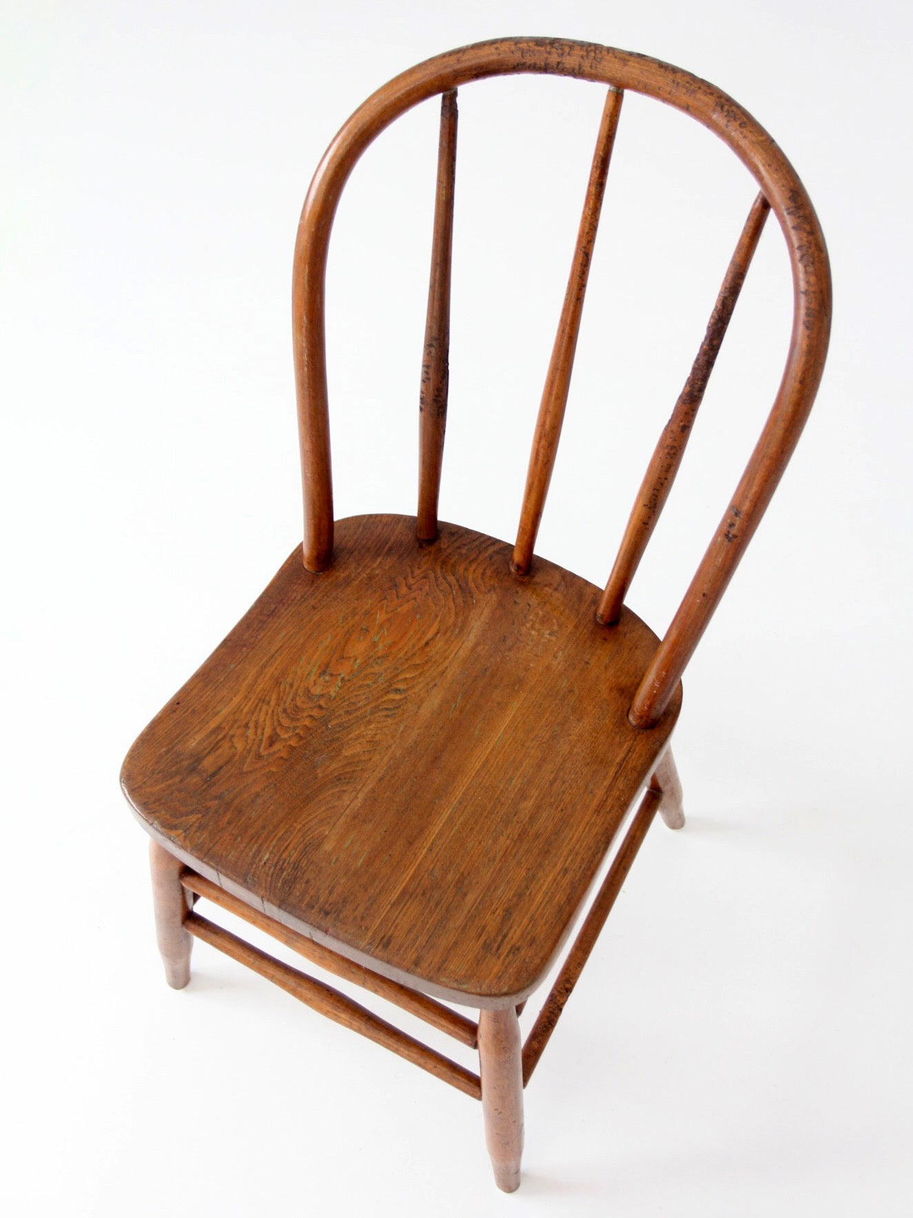 antique Windsor bow back farmhouse dining chair