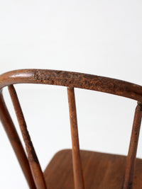 antique Windsor bow back farmhouse dining chair