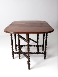 antique Jacobean draw leaf gate leg table