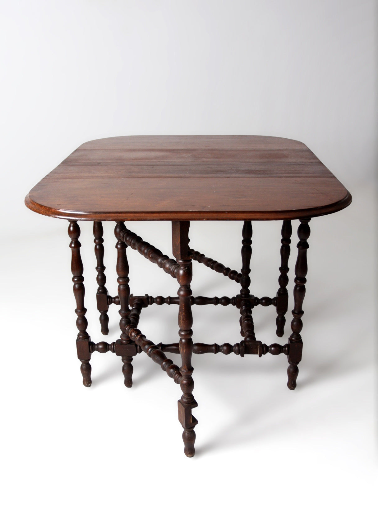 antique Jacobean draw leaf gate leg table