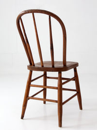 antique Windsor bow back farmhouse dining chair