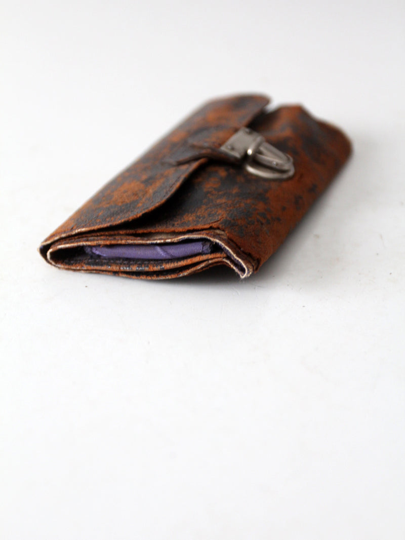 vintage English grooming set with leather case