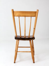 antique American plank seat chair