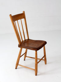 antique American plank seat chair