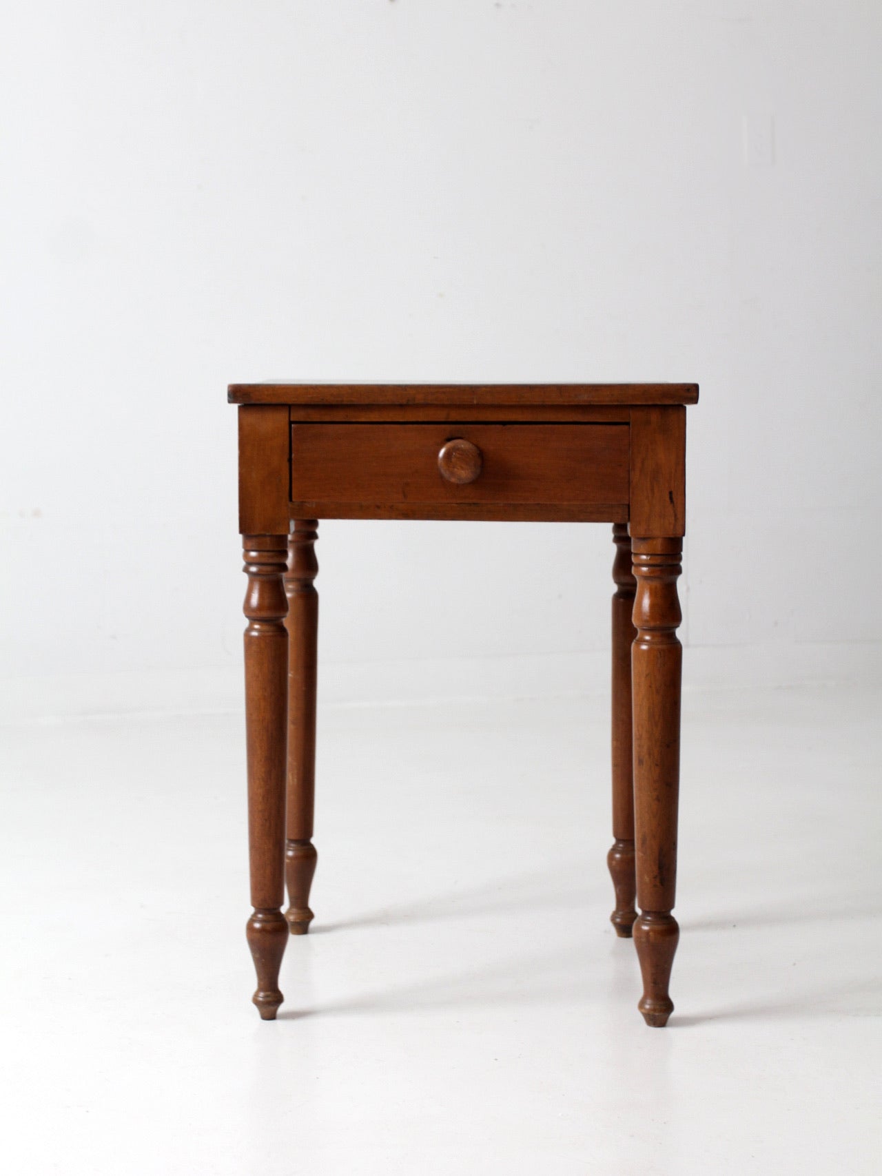 antique American Sheraton style side table