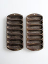 vintage Lodge cast iron cornbread pans pair