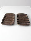 vintage Lodge cast iron cornbread pans pair