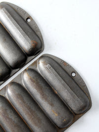 vintage Lodge cast iron cornbread pans pair