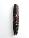 vintage folk art carved wood face wall hanging