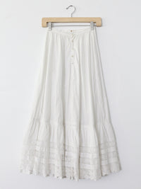 antique Edwardian cotton and lace petticoat