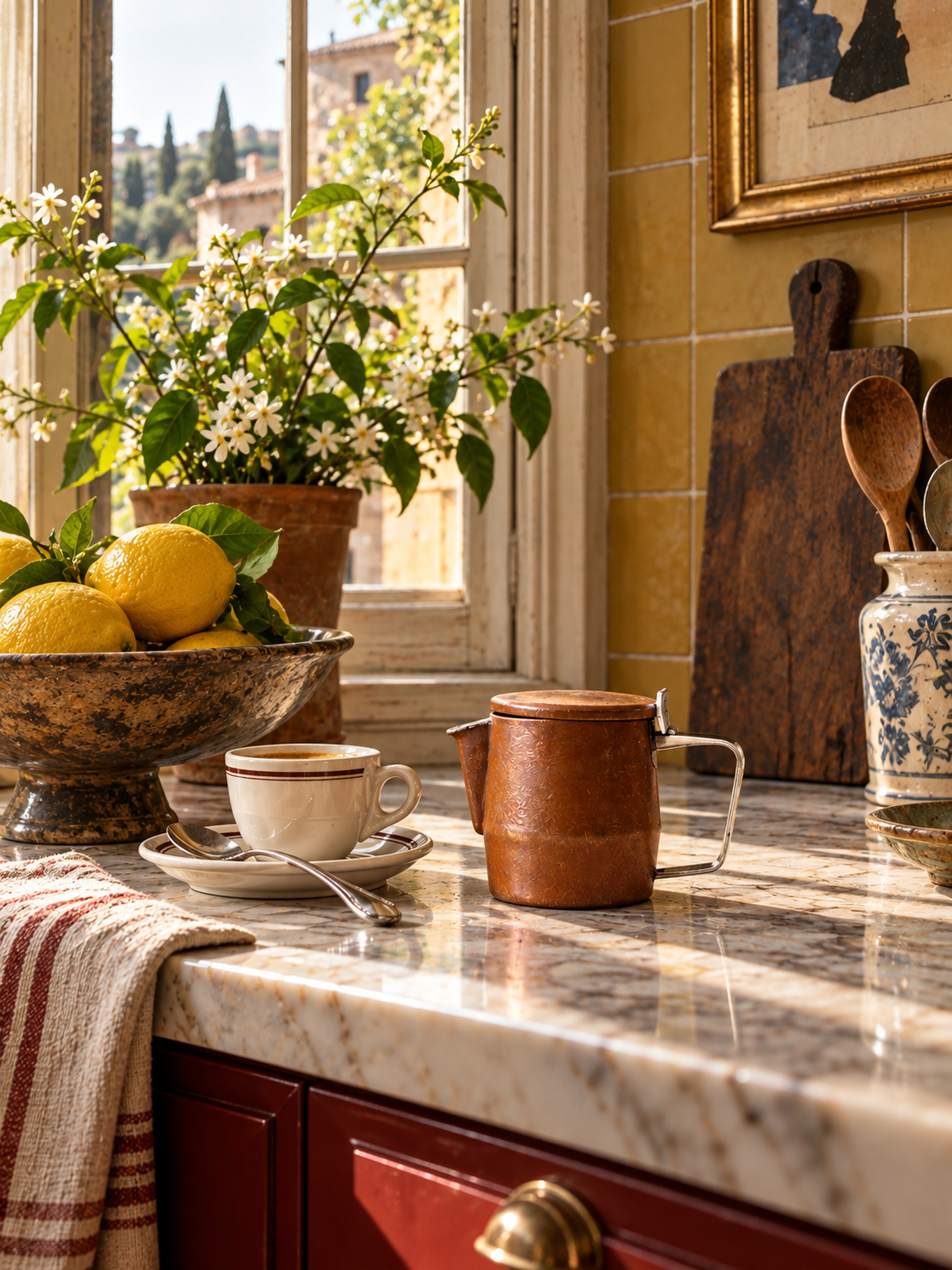 mid-century Sambonet Italian copper creamer