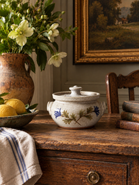vintage Dover Pottery lidded bowl, 1983