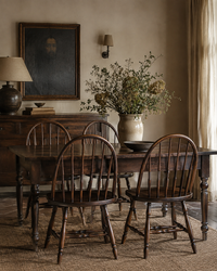 set of 4 vintage Windsor hoop back dining chairs