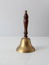 vintage brass hand bell