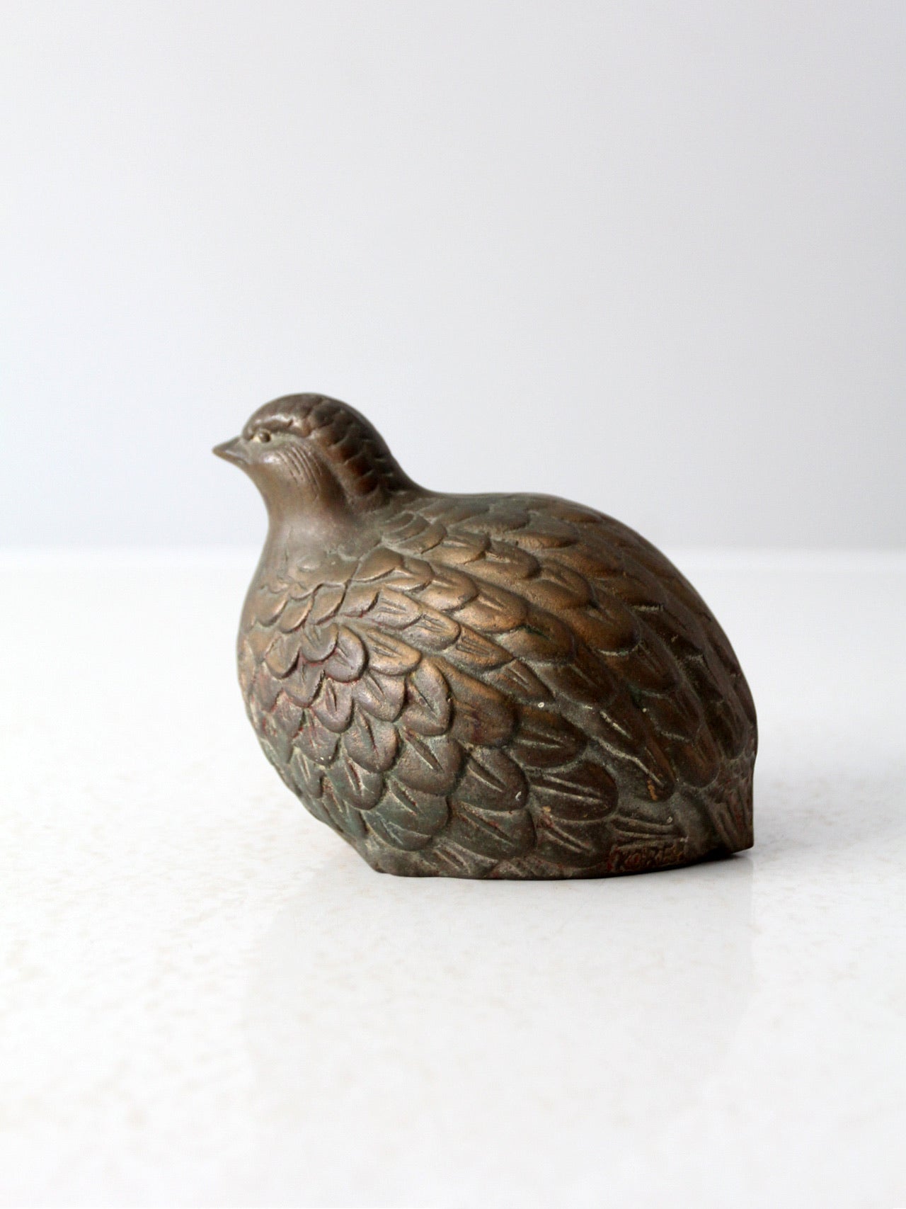 Vintage Mid Century Brass Bird Figurine