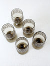 vintage Libbey Prado Scroll wine glasses set of 5