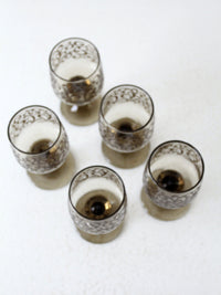 vintage Libbey Prado Scroll wine glasses set of 5