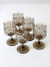 vintage Libbey Prado Scroll wine glasses set of 5