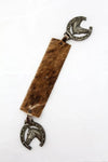 vintage pony skin band with equestrian medallions