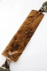 vintage pony skin band with equestrian medallions
