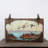 vintage folk art barn wood painting