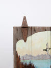 vintage folk art barn wood painting