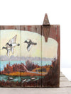 vintage folk art barn wood painting