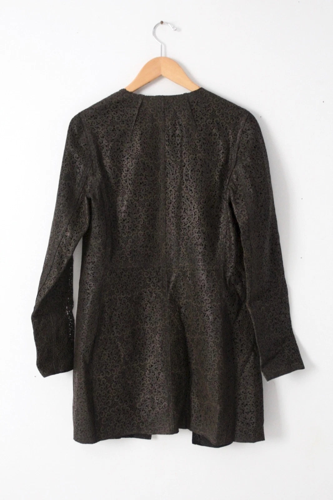 Elaine Kim Leather Jacket Cut Out Fine Leather Coat