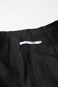 Elaine Kim Leather Jacket Cut Out Fine Leather Coat