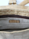 vintage Dooney & Bourke alligator print leather satchel