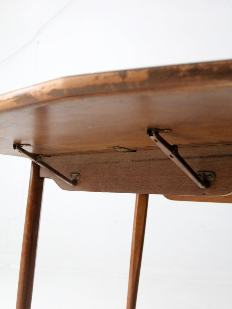 mid-century drop leaf table