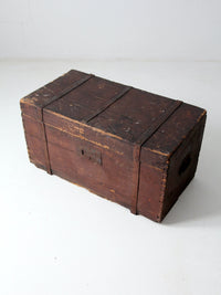 antique wooden trunk