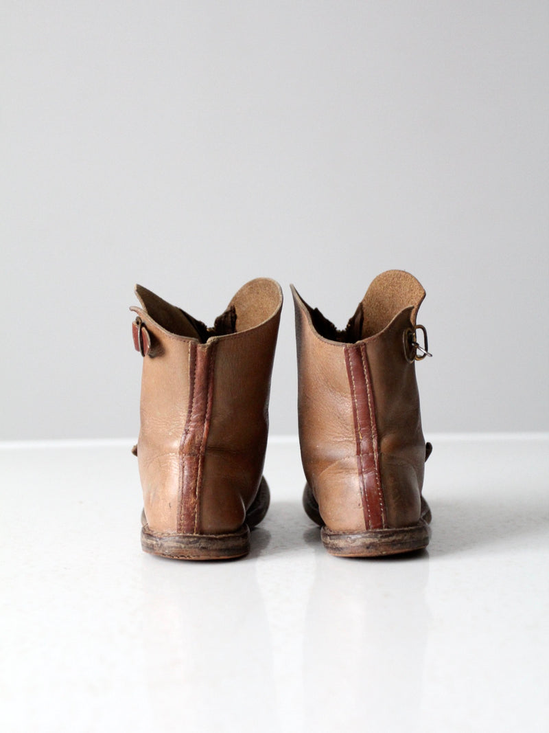 vintage 50s kid's embossed cowboy boots