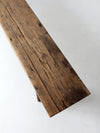 antique primitive wood bench 7ft